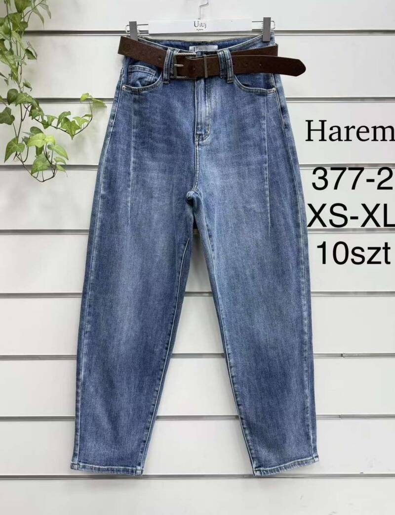 Spodnie damskie jeansy Roz XS-XL, 1 Kolor Paczka 10 szt
